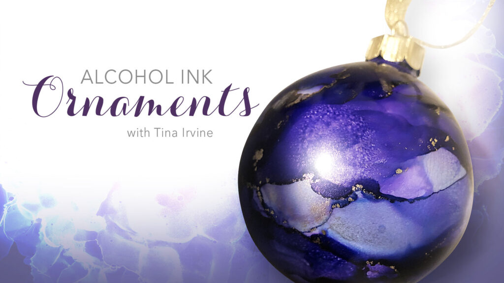 how to make alcohol ink ornaments
