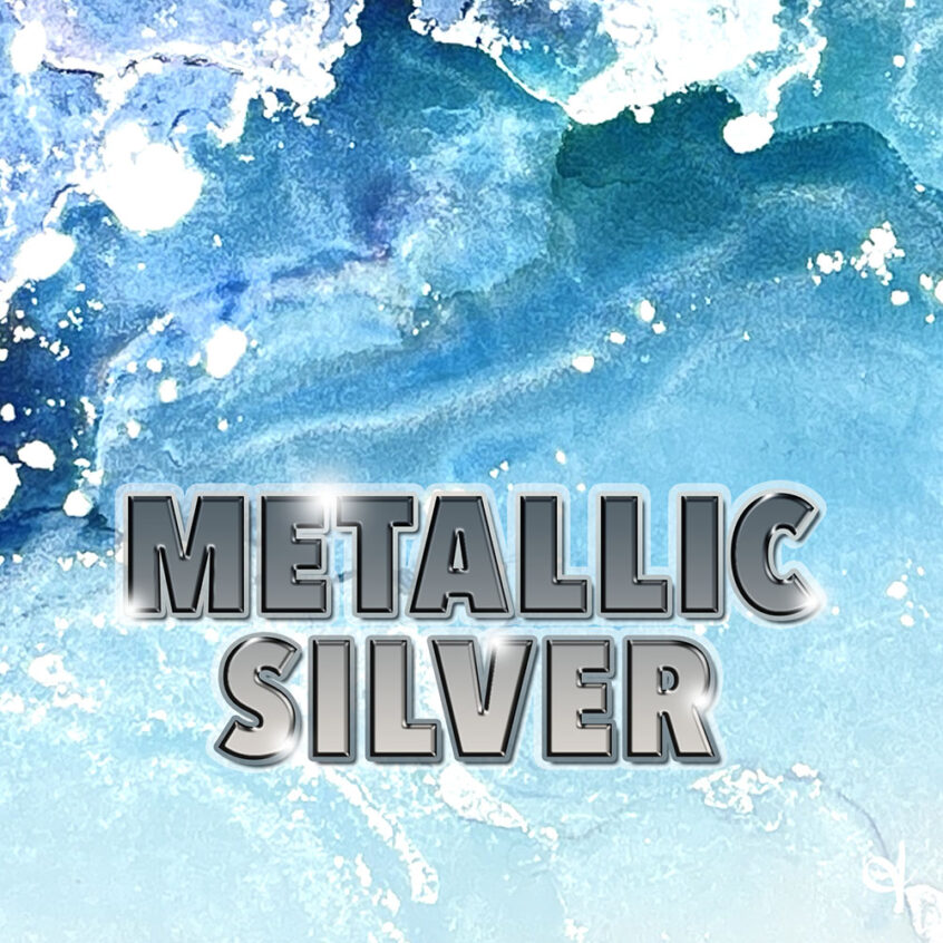 Metallic Silver Alcohol Ink